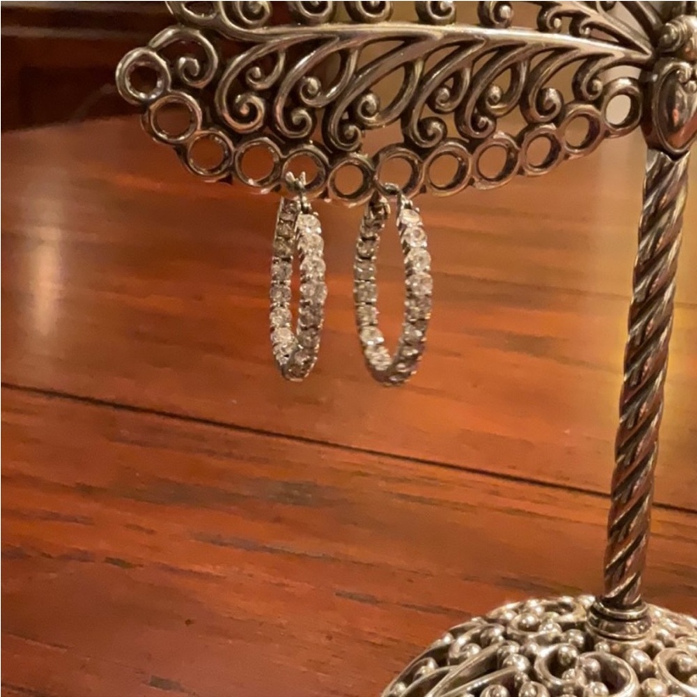 Silver Hoops